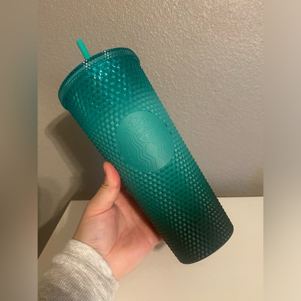 Starbucks Aqua Ombré Diamond Studded Venti Tumbler 24 oz.